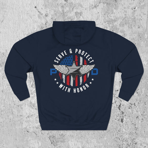 Police Department U.S. Flag | Graphic Hoodie