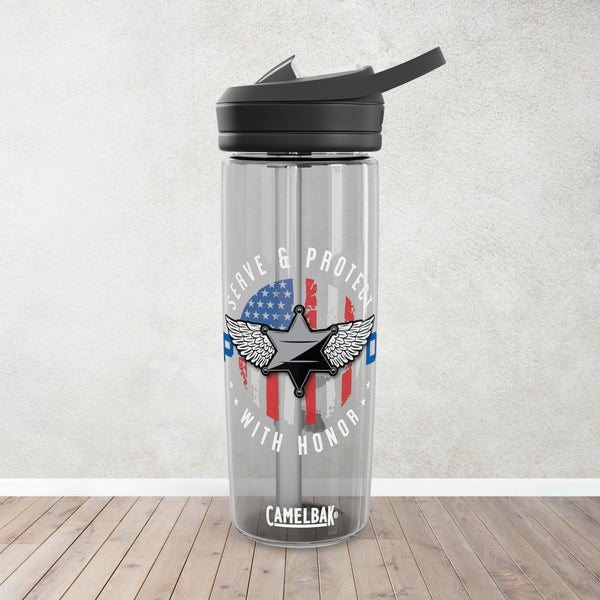 Police U.S. Flag | CamelBak Eddy® Water Bottle, 20oz\25oz