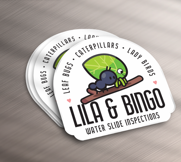 Lila & Bingo Waterslide Inspections | Vinyl Sticker