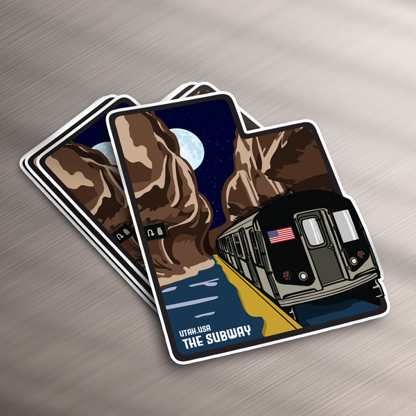 The Subway (Zion's Park) | Vinyl Sticker