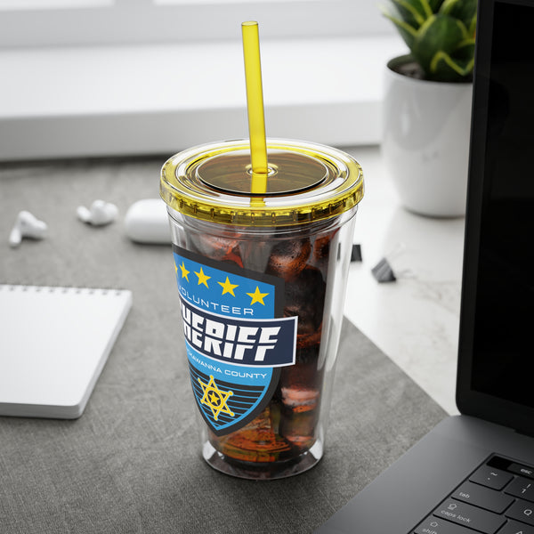 Lackawanna Sheriff  Sunsplash Tumbler with Straw, 16oz