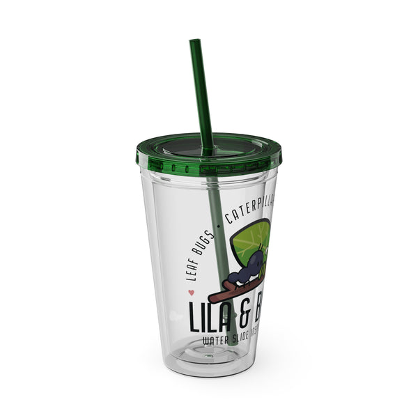 Slide Inspectors Sunsplash Tumbler with Straw, 16oz