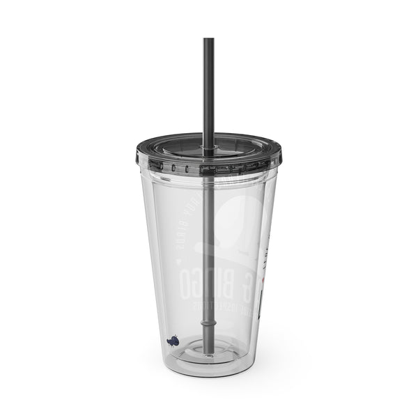 Slide Inspectors Sunsplash Tumbler with Straw, 16oz