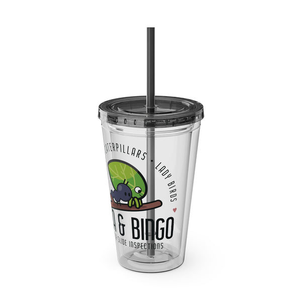 Slide Inspectors Sunsplash Tumbler with Straw, 16oz