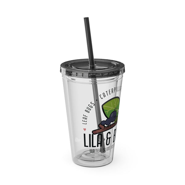 Slide Inspectors Sunsplash Tumbler with Straw, 16oz