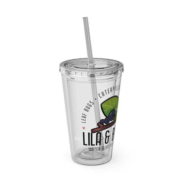 Slide Inspectors Sunsplash Tumbler with Straw, 16oz