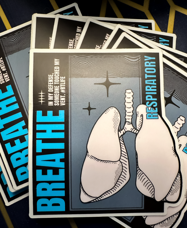 Respiratory Therapy Breathe | Vinyl Sticker