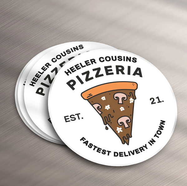 Heeler Cousin's Pizzeria (Bluey) Sticker